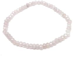 R. M. ékszer Achát fazettált szin fehér korong kari 4x3mm (059645)