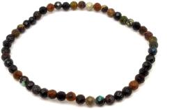 R. M. ékszer Türkiz fazettált golyó karkötő 4mm (058515)