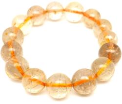 R. M. ékszer Ásvány karkötők Rutilkvarc golyó karkötő 14mm (058190)