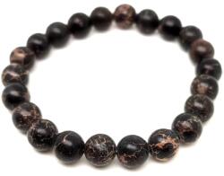 R. M. ékszer Regalit szinezett fekete golyó karkötő 8-9mm (058379)
