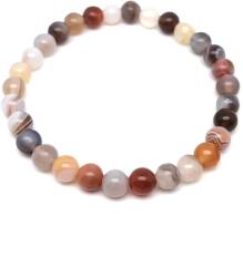 R. M. ékszer Achát botswana golyó karkötő 6mm (059143)