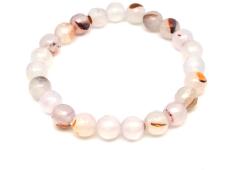 R. M. ékszer Achát fazettált zárványos golyó kari 8mm (058640)