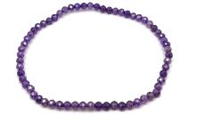 R. M. ékszer Cirkon fazettált középlila golyó karkötő 3mm (059634)