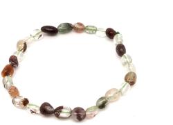 R. M. ékszer Ásvány karkötők Tibeti kvarc pebble karkötő A 6-11mm (058418)