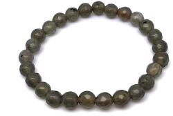 R. M. ékszer Jáde faz szin szürke gyerek golyó karkötő 6mm (058942)