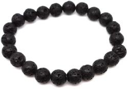 R. M. ékszer Bazalt hólyagos golyó karkötő 8-9mm (059261)