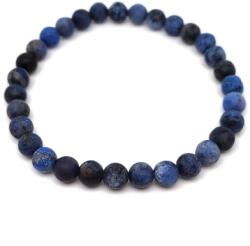 R. M. ékszer Dumortierit matt golyó karkötő 6mm (058200)