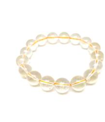 R. M. ékszer Hegyikristály golyó karkötő sárga gumis 12-13mm (059003)