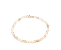 R. M. ékszer Rutilkvarc sárga fazettált golyó karkötő 3-3, 5mm (059280)