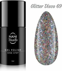 Naní ojă semipermanentă One Step 5 ml - Glitter Disco