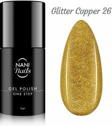 Naní ojă semipermanentă One Step 5 ml - Glitter Copper