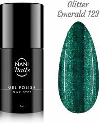 Naní ojă semipermanentă One Step 5 ml - Glitter Emerald