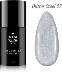 Naní ojă semipermanentă One Step 5 ml - Glitter Steel