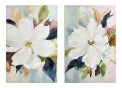 Bizzotto Set 2 tablouri canvas Flowers 60x3.5x90 cm x2 (0240984)