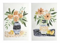 Bizzotto Set 2 tablouri canvas Flowers Ylw 60x3.5x90 cm x2 (0240988)