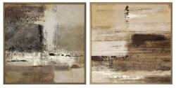 Bizzotto Set 2 tablouri canvas abstract 60x2.5x60 cm x2 (0241129)