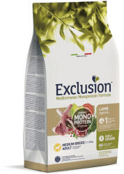 Exclusion Mediterraneo Monoprotein Formula Adult Lamb Medium Breed 12kg