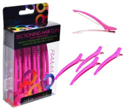 Framar Clame roz pentru sectionarea parului Super Sectioners Pink 4buc (91001)
