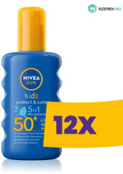 Nivea Sun Protect & Care Kids naptej spray, hidratáló formulával gyerekeknek SPF50+ 200ml (Karton - 12 db) (TDKC37653)