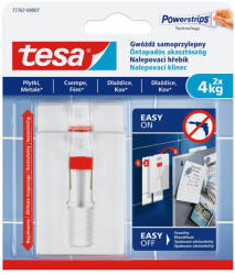 tesa Akasztószög öntapadós, állítható sima felületekhez 4 kg teherbírás 2 darab/bliszter Tesa Powerstrips (77767-00007-00) - web24