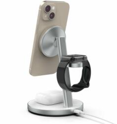 Mobile Origin Qi2 PowerStand 3in1 with GAN adapter 35W White/Silver (PWSTQ2-31-WHT)