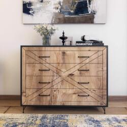Asir GROUP Komód COMFORT 80 x 100 x 40 cm tölgyfa antracit (854KLN3401)