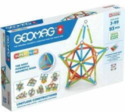 Geomag Supercolor Recycled: Mágneses építőjáték készlet - 93 db-os