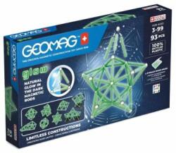Geomag Glow: Sötétben világító mágneses építőjáték készlet - 93 db-os