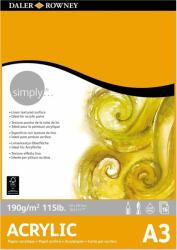 Daler-Rowney Simply Acrylic Paper Carnete de Schițe Simply A3 90 g (436731300)