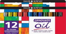 Daler Rowney Graduate Set de vopsele de ulei 12 x 22 ml (117522012)