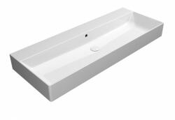 SAPHO GSI Kube X kerámiamosdó 120x47 csapfurat nélkül, ExtraGlaze, fehér 9424011 (9424011)