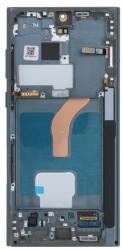 GH82-27487E Samsung Galaxy S22 Ultra 5G SM-S908U USA Ver OLED kijelző érintővel Zöld kerettel előlap (kis kijelzős verzió) (GH82-27487E)