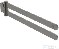 Ideal Standard CONCA ROUND 45 cm-es forgatható dupla törölközőtartó, Magnetic grey T5396A5 (T5396A5)