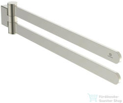 Ideal Standard CONCA ROUND 45 cm-es forgatható dupla törölközőtartó, SIlver storm T5396GN (T5396GN)