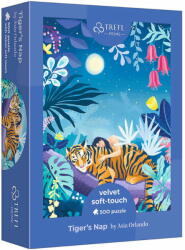  Puzzle Velvet soft touch tigris a lánnyal Trefl (172068) (37424)