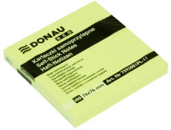 DONAU Öntapadós jegyzettömb DONAU ECO 76x76 mm 100 lap sárga (U7593001PL-11) - papir-bolt