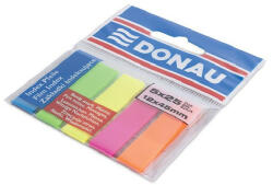 DONAU Oldaljelölő DONAU 12x45 mm PP vegyes neon szín 5x25 lap (U7577001PL-99) - papir-bolt