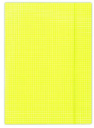 DONAU Gumis mappa DONAU A/4 karton kockás sárga (UFEP11) - papir-bolt