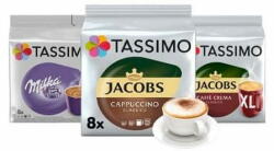 TASSIMO Tassimo PACK MALL kávékapszulák -1x Cafe Crema XL, 1x Milka, 1x Cappucino