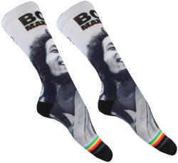 Perri´s Socks Șosete BOB MARLEY - KING OF RAGGAE DYE SUB - WHITE - PERRI´S SOCKS - BOC303-100