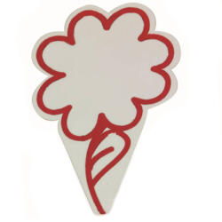 Martellato Etichete Pret Material Plastic Alb, Contur Rosu, O 5 x H 9 cm, Set 25 buc (SEG024N)
