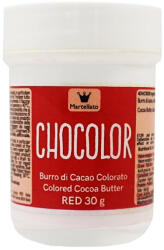 Martellato Colorant cu unt cacao Rosu, 30 g Azo (40WCB008)