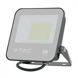 V-TAC 50W LED reflektor 115° 6500K fekete házas, szürke matt üveggel , 1 m hosszú vezetékkel (Samsung Chip) -23600