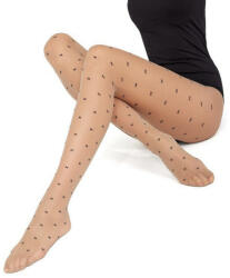 Knittex FIOCCO 20 DEN mintás fekete harisnyanadrág