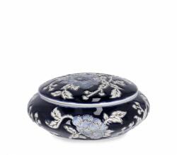 Bizzotto Set 2 cutii decorative portelan Meng 18x8 cm (0503279)