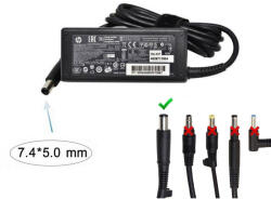 HP Alimentator laptop HP 7.4 x 5.0 mm pin interior, 693711-001, original, bulk