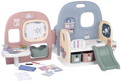 Smoby Centru de ingrijire pentru papusi Smoby Baby Care Childcare Center albastru roz cu accesorii (S7600240307)