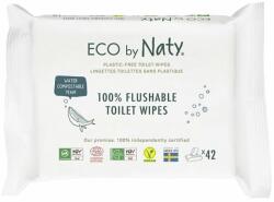 ECO by Naty Nedvesen öblíthető törlőkendők illatanyag nélküli WC-papír funkcióval (42 db)