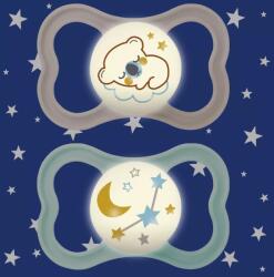 MAM AIR NIGHT cumi 6+ hónapos, szilikon - semleges (2 db-os doboz) - zumko