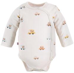 Eevi Cars&Bears ekrü hosszú ujjú kicipzározható body - 56